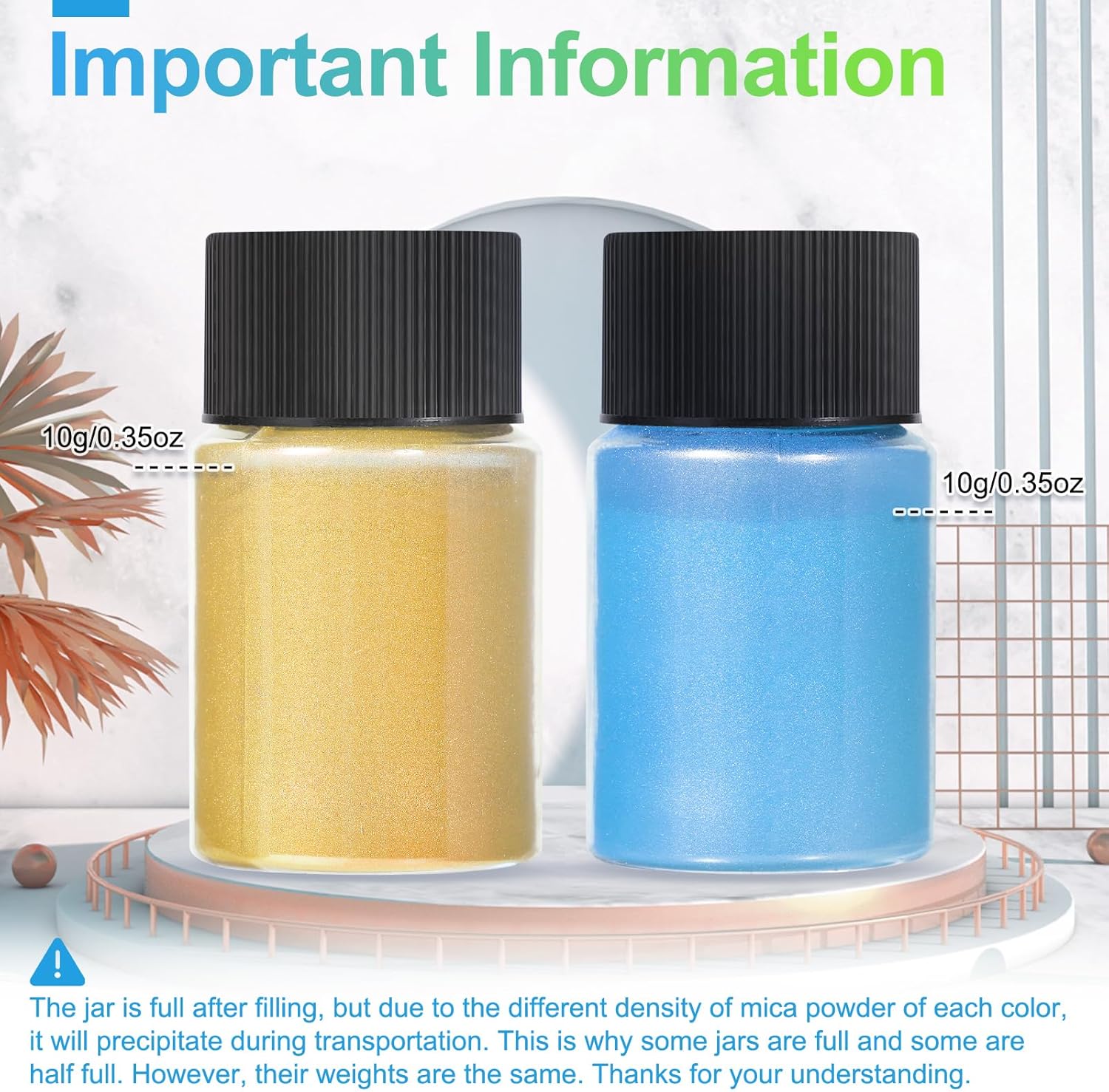 Mica Powder,24 Colors - 10g/Bottle of Natural Pigment Powder for Epoxy Resin,Soap Making,Candle Making,Lip Gloss,Car Freshies,Dye,Nail Polish,Bath Bombs - Image 4