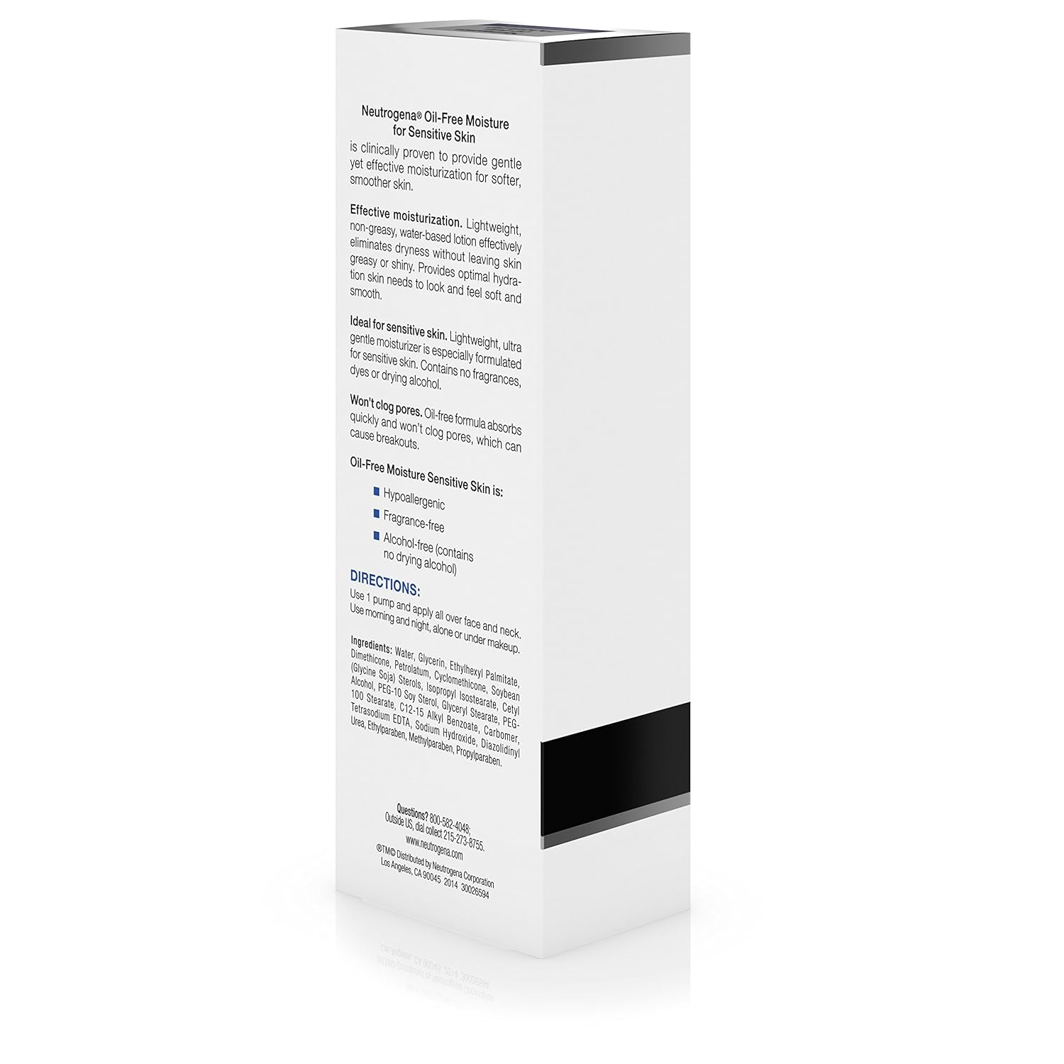 Neutrogena Oil-Free Sensitive Skin Daily Facial Moisturizer Fragrance-Free 4 fl oz - Image 4