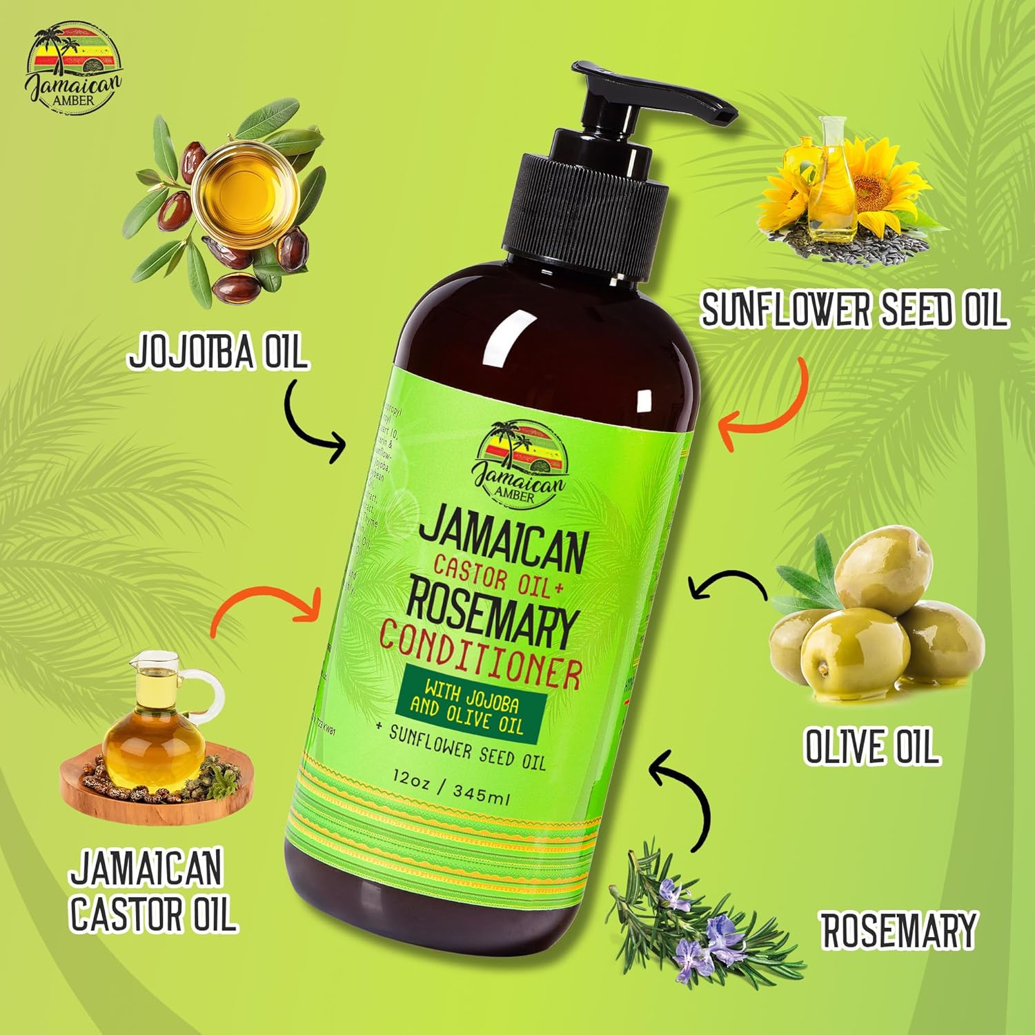 Rosemary Leave In Conditioner 8 fl oz Moisturizing Formula with Castor Oil and Shea Butter - Image 4