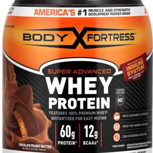 Body Fortress 100% Whey, Premium Protein Powder, Chocolate Peanut Butter, 1.78lbs (Packaging May Vary)