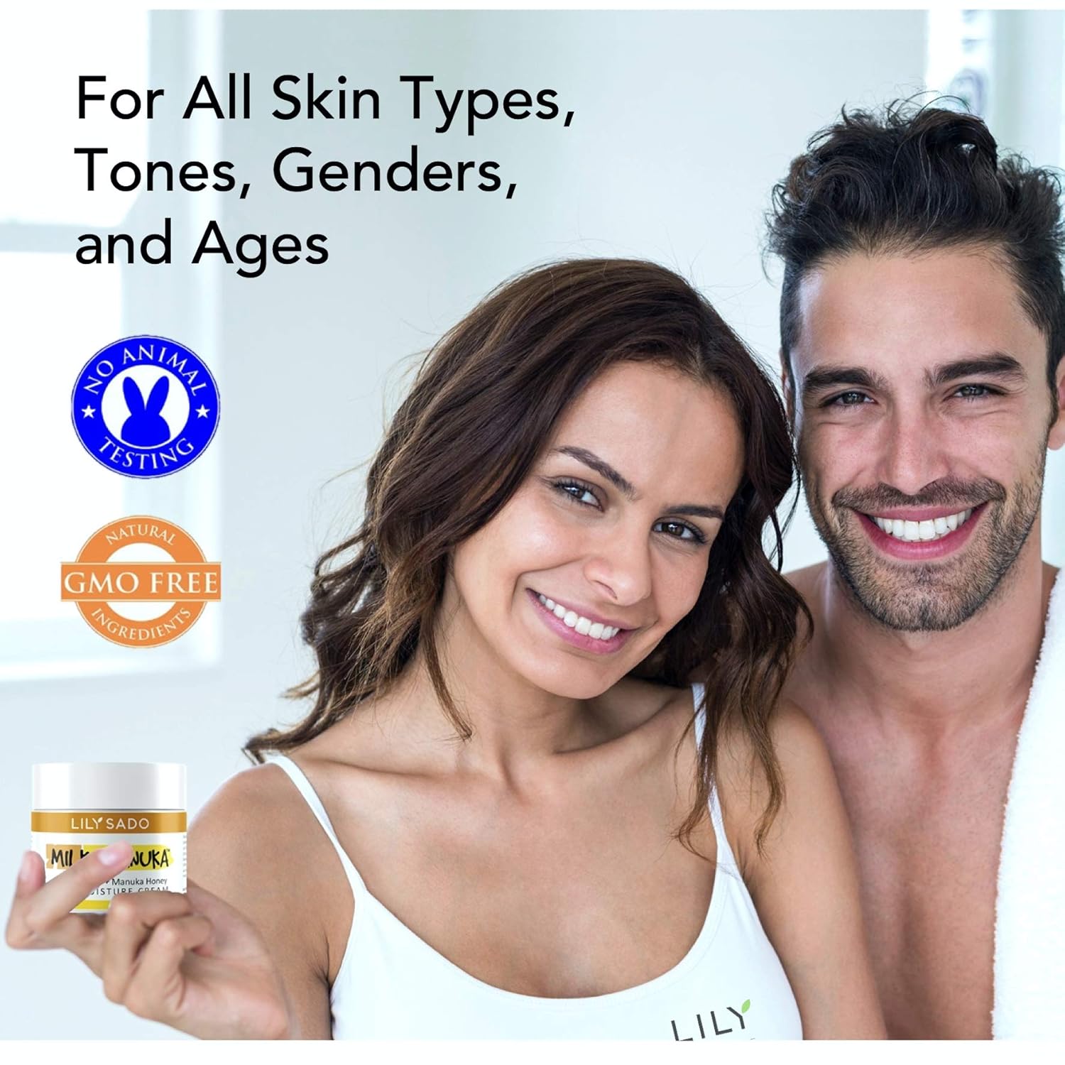 LILY SADO MILK+MANUKA™ Coconut Milk and Manuka Honey Natural Face Moisturizer - Non Greasy Organic Facial Cream with Cocoa Butter and Gotu Kola - Amazing Anti-aging Formula - Image 7