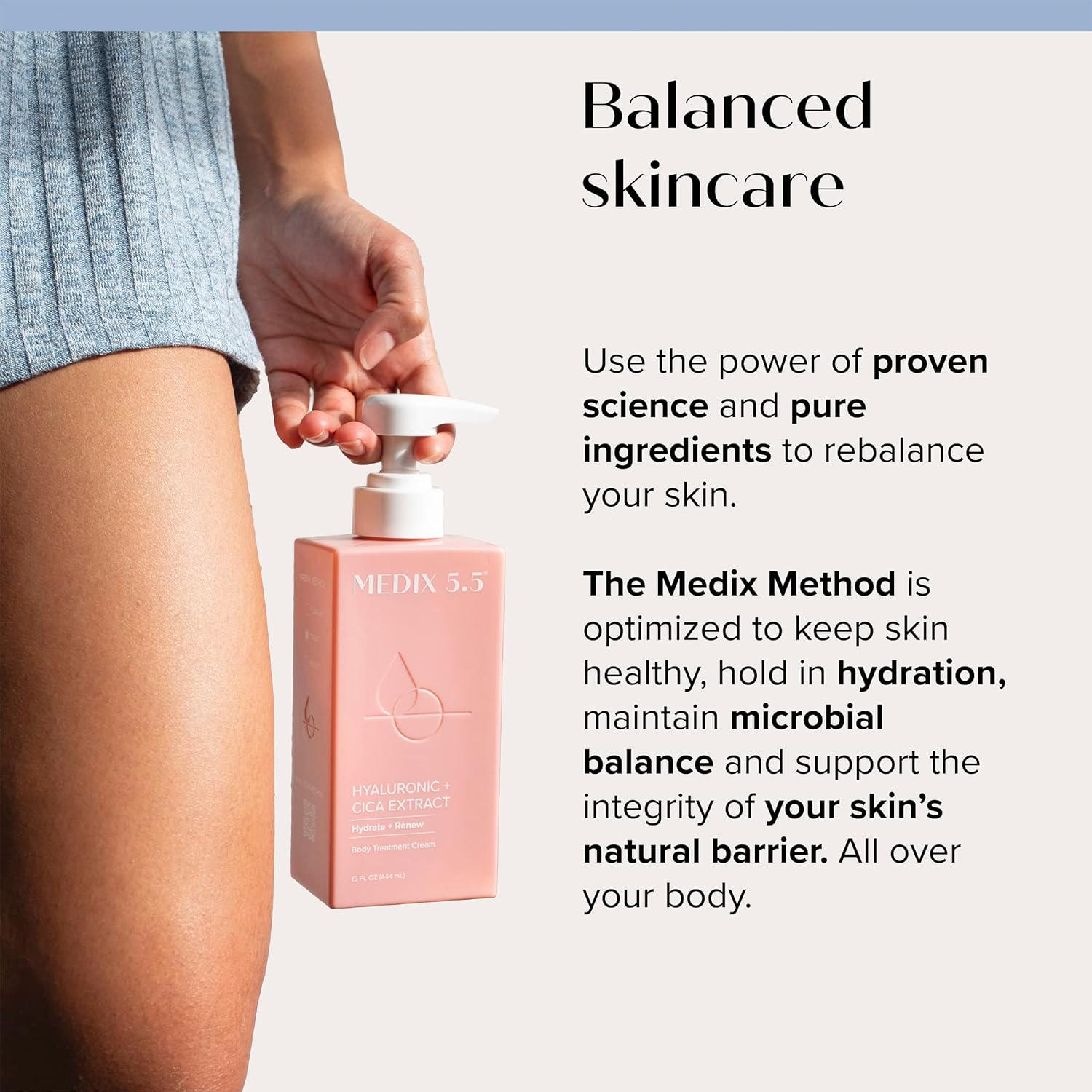 Medix 5.5 Hyaluronic Acid Vitamin E Body Lotion 15 Fl Oz for Hydration and Firming - Image 5