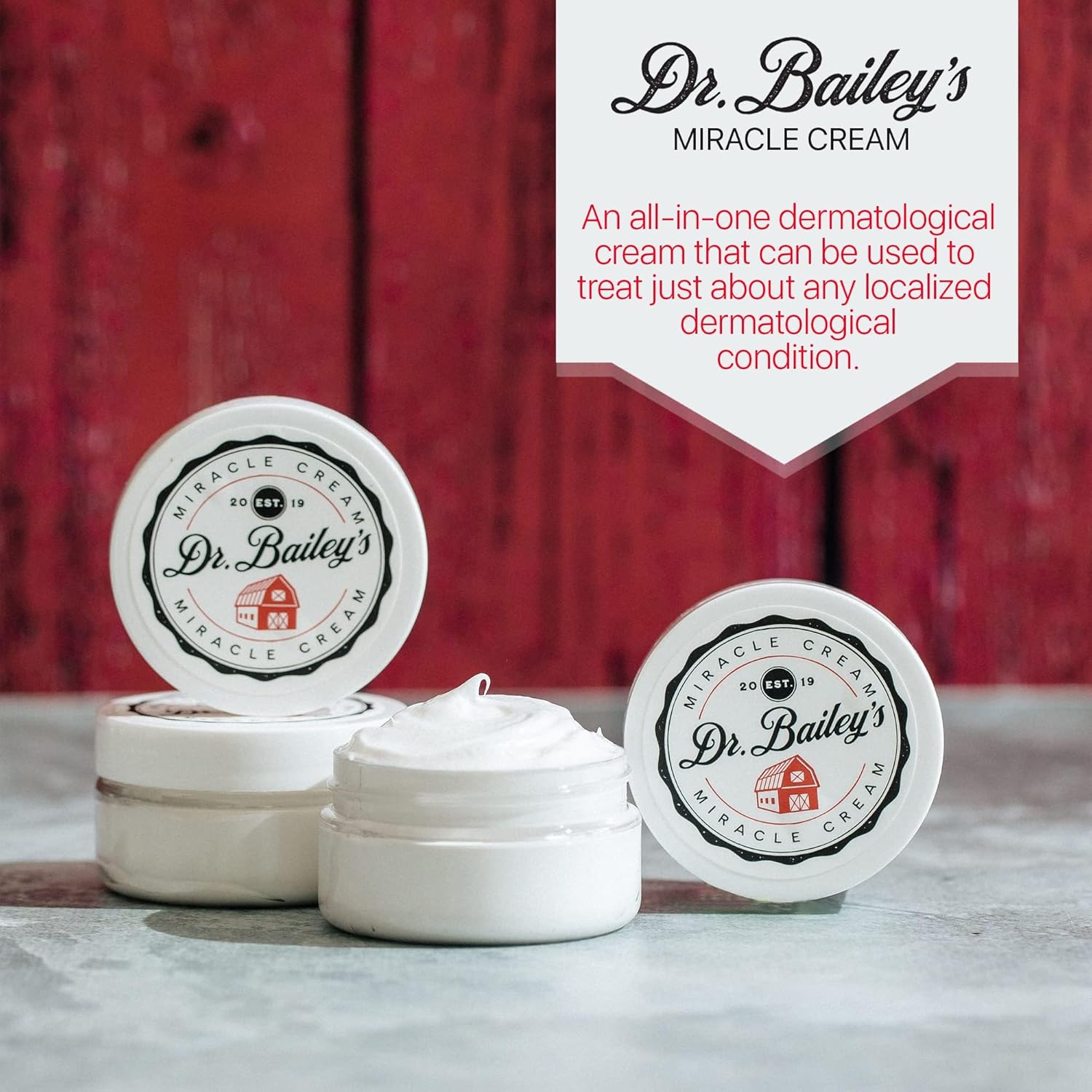 Dr. Bailey's Miracle Cream - 4 OZ Topical Ointment | Hot Spot Treatment for Dogs, Cats, Animals | Dog Skin Irritation Treatment | Animal Wound Care - Image 2