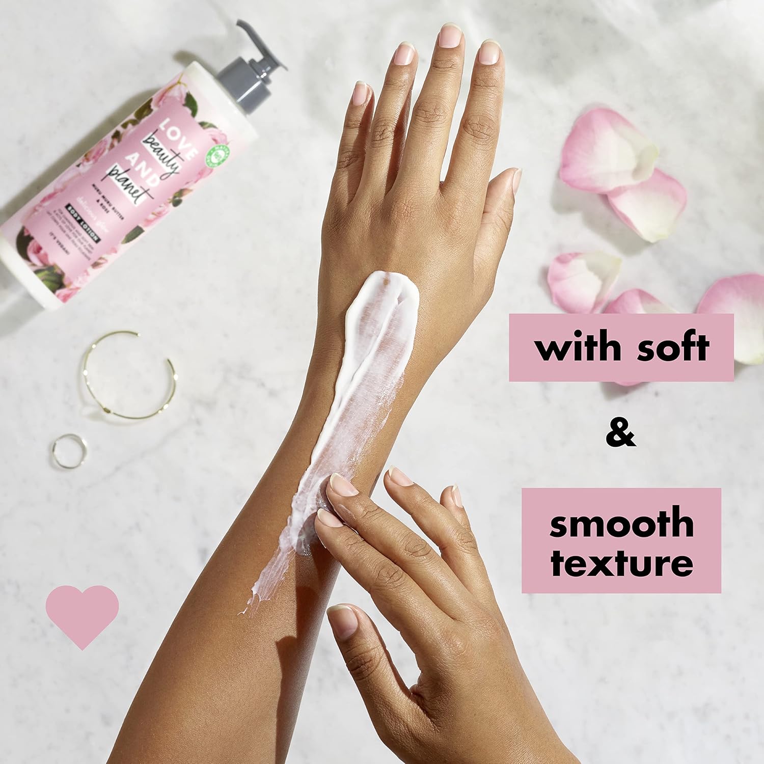 Love Beauty and Planet Delicious Glow Body Lotion for Soft, Glowing Skin Murumuru Butter & Rose Natural Ingredients, Plant-Based Moisturizers, Vegan, Cruelty-Free, 13.5 Ounce (Pack of 3) - Image 4