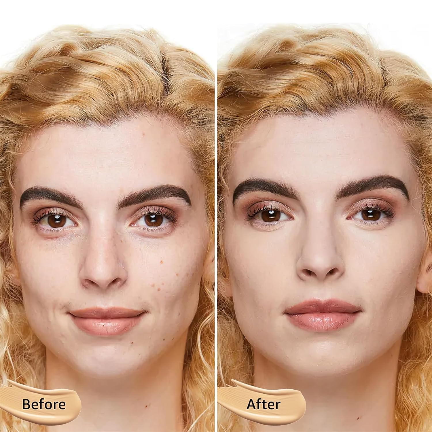 Mushroom Head Air Cushion CC Cream Foundation Full Coverage Moisturizing Concealer 30ml Ivory - Image 2