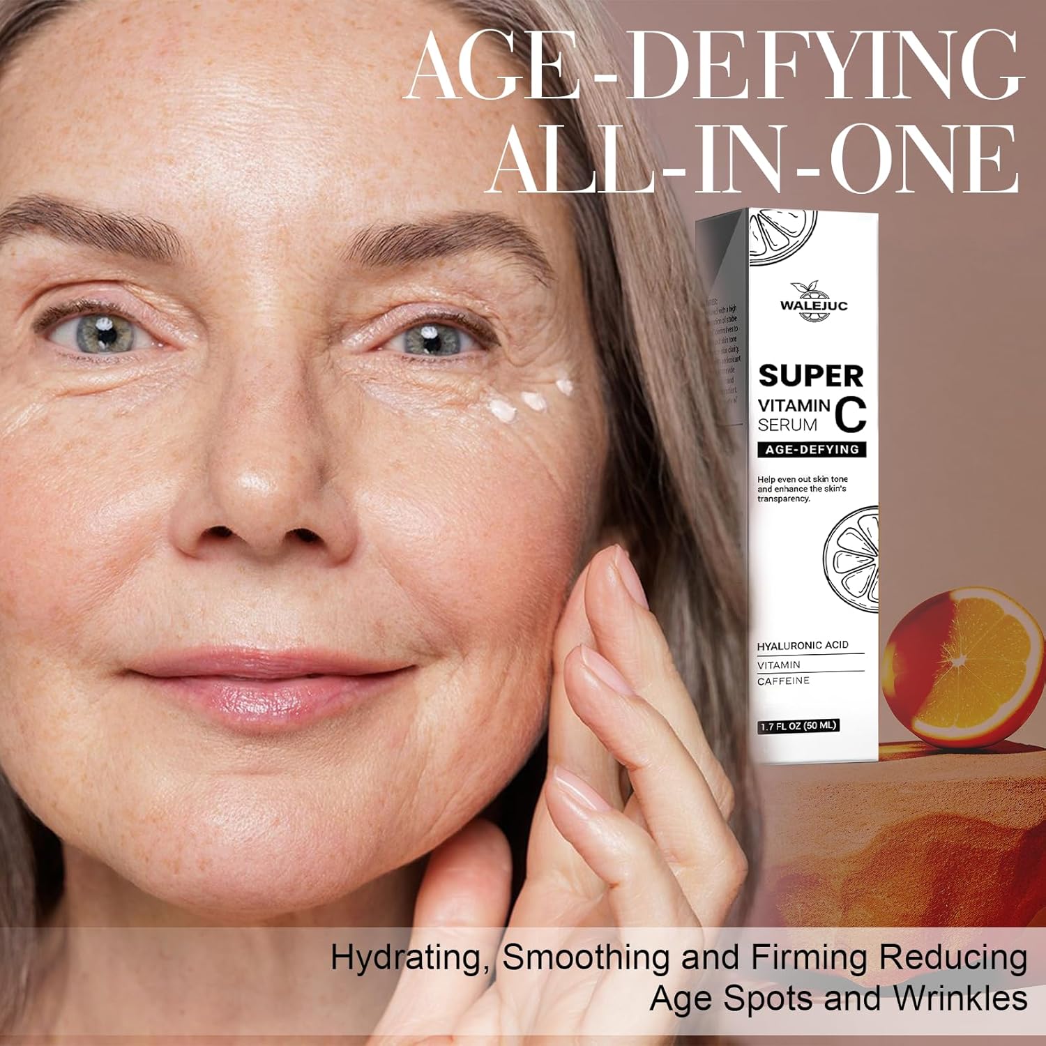 Super Vitamin C Serum for Women over 70, Wrinkle Cream for Face, Anti Aging Cream, Hydrates, Softens, Lifts and Firms Super Vitamin C Serum-50ML - Image 7