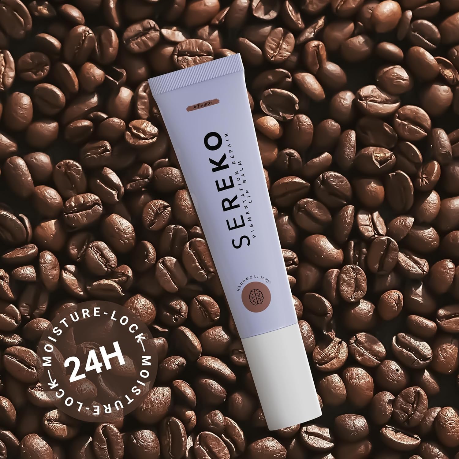 Sereko Pigmentation Repair Lip Balm for Dark Lips With Kojic Acid, Vitamin C & Mango Seed Butter | 24H Hydration, Lock Moisture | For Women & Men | Affogato - 8gm 0.27fl oz - Image 6