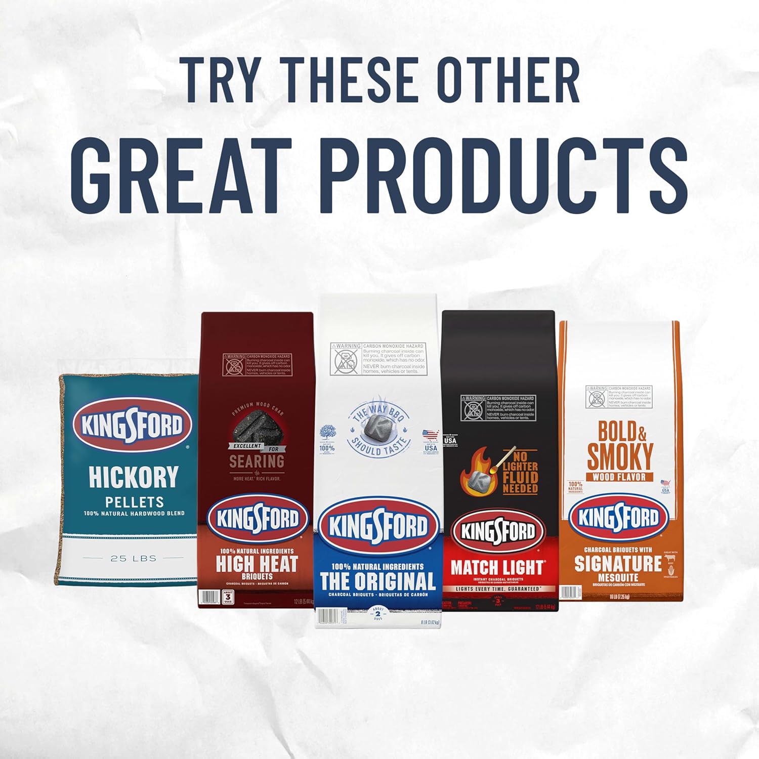 Kingsford Original Charcoal Briquettes, BBQ Charcoal for Grilling, 16 Pounds (Package May Vary) - Image 9