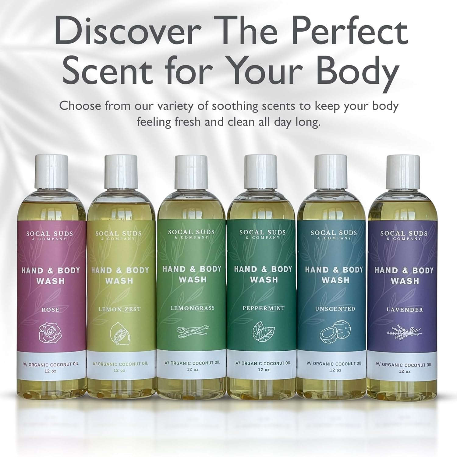 SoCal Suds & Company - 12oz Thick Organic Castile Soap Liquid Lemongrass, Hand & Body Wash for Men & Women, Made w/Organic Oils & Coconut Oil, Perfect Bath Essentials, Gentle Soap for All Skin Types - Image 6