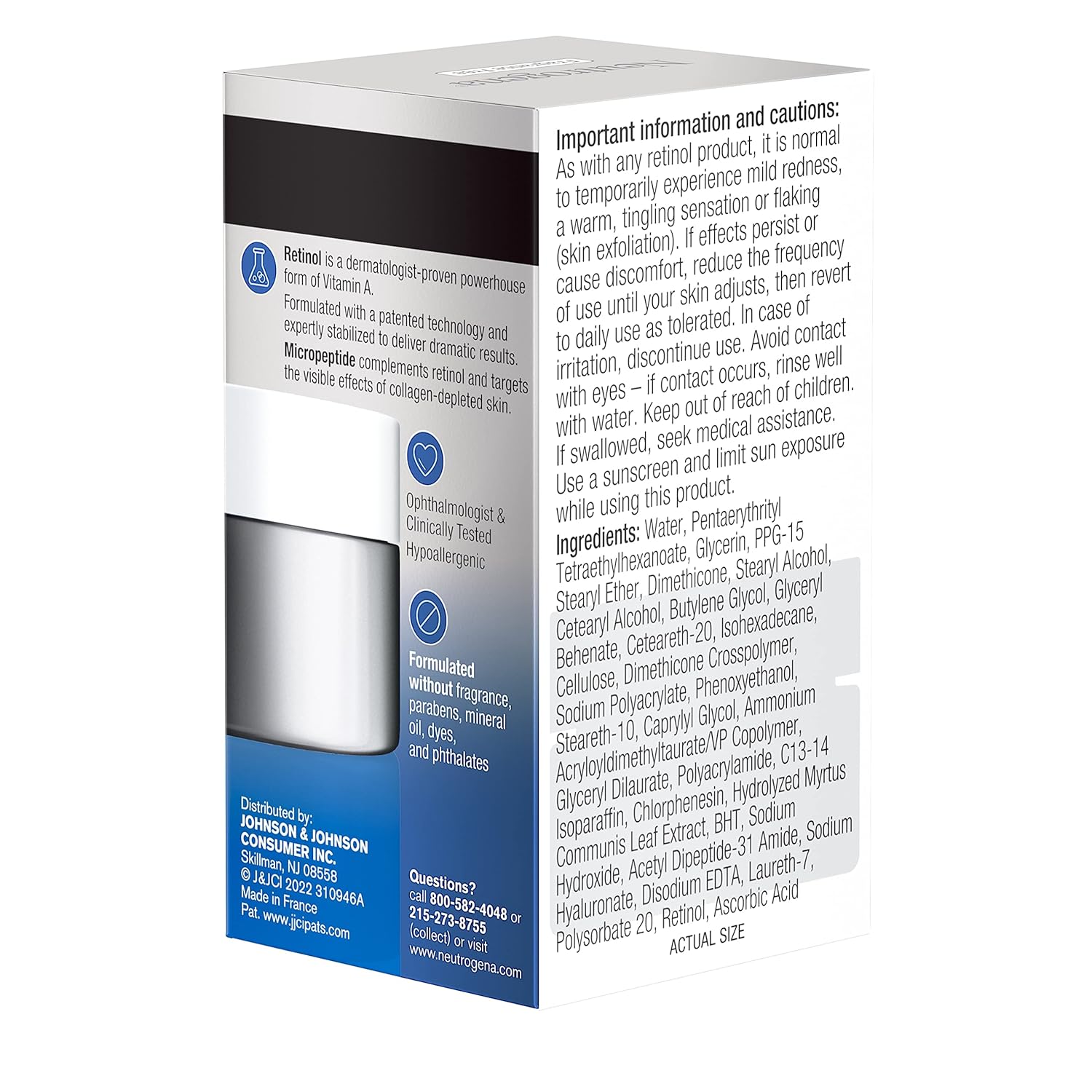 Neutrogena Rapid Wrinkle Repair Retinol Pro+ Anti-Wrinkle Eye Cream, Targeted Eye Cream for Wrinkles & Dark Circles, Formulated without Fragrance, Dyes, Phthalates, and Parabens, 0.5 oz - Image 17