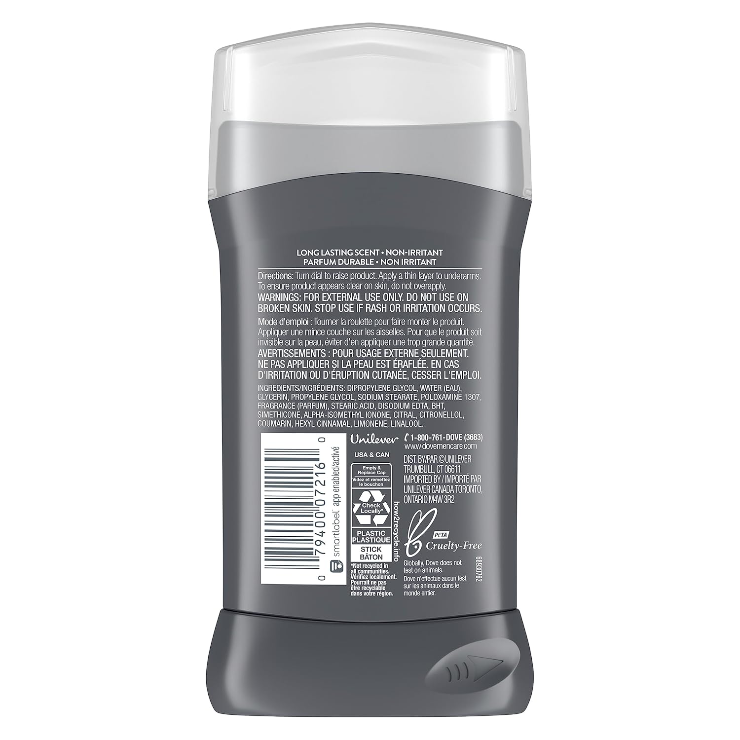 DOVE MEN + CARE Clean Comfort Aluminum Free Deodorant Stick for Men 3 oz 4 Count - Image 2