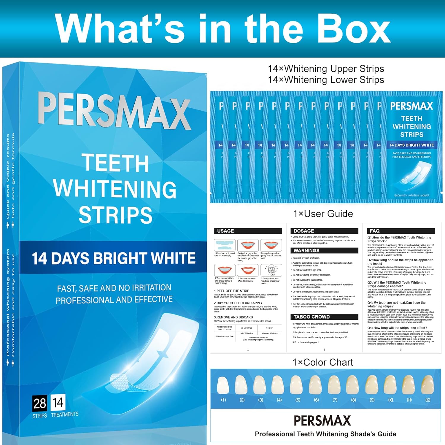 Enamel Safe Teeth Whitening Strips Kit for Sensitive Teeth 14 Treatments 28 Strips - Image 7