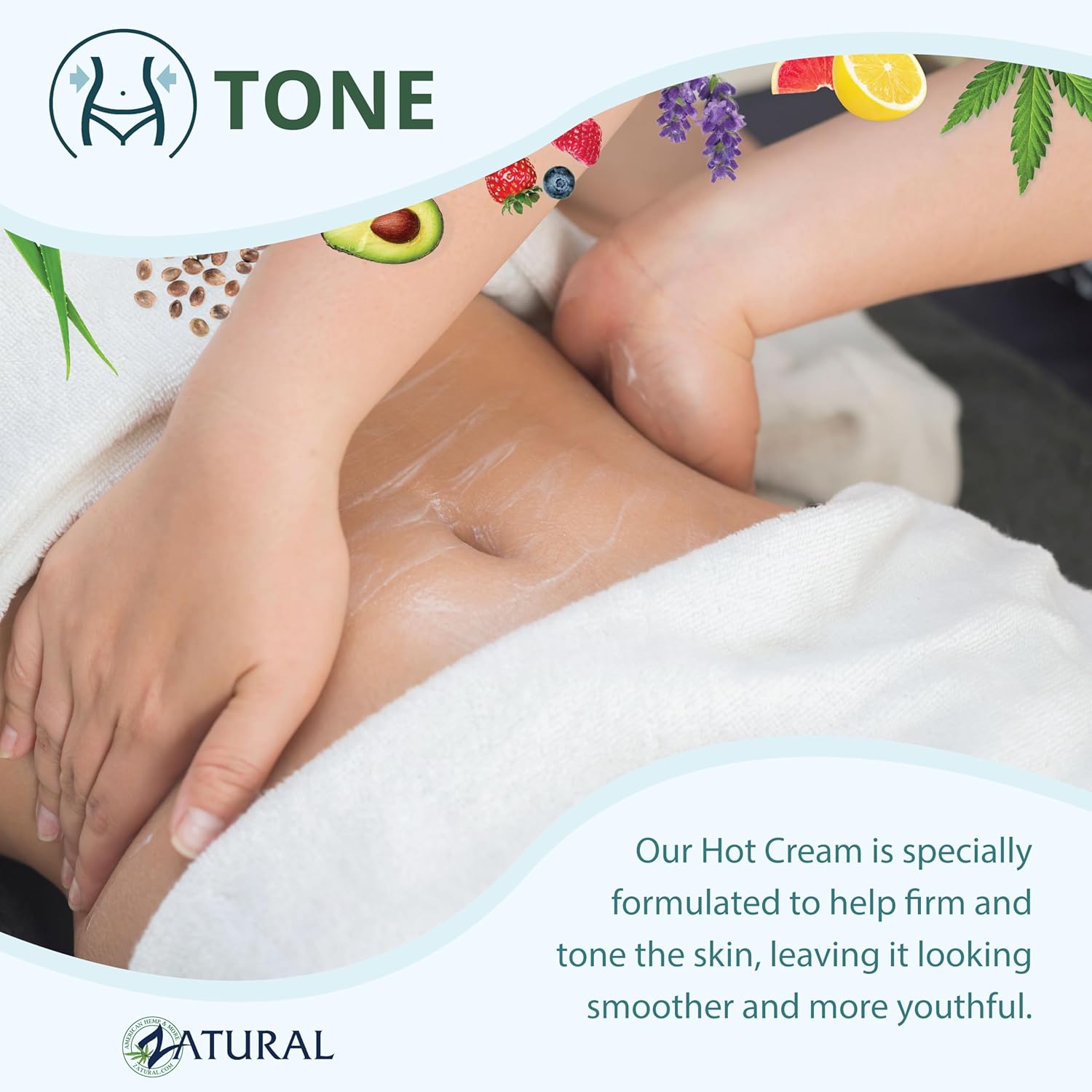 Organic Hot Cream-Cellulite Cream-Muscle Rub-Body Wraps-Belly Fat-Skin Firming & Weight Loss-Professional Therapeutic Grade-Doctor Formulated (Pump) - Image 3