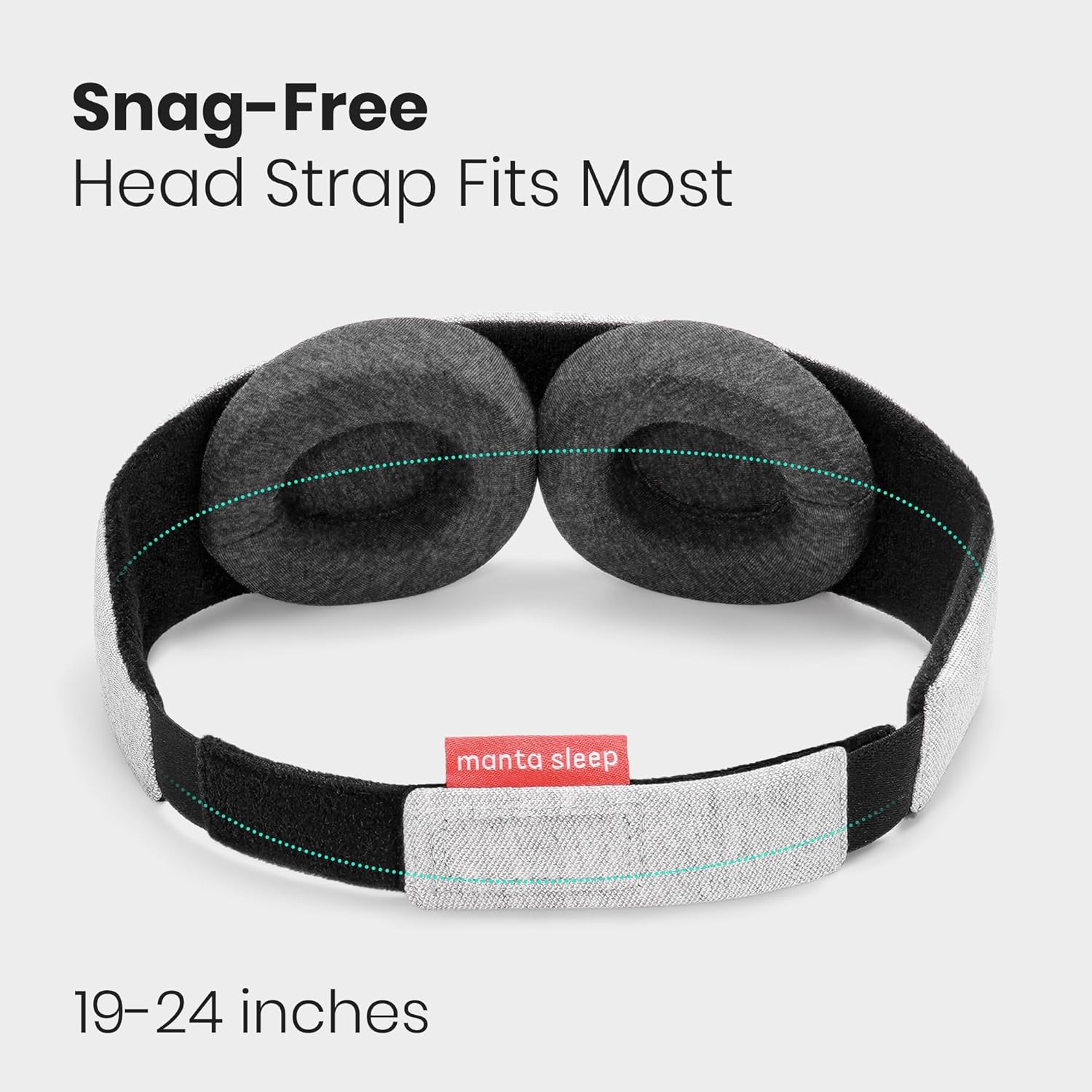 Manta Sleep Mask - 100% Light Blocking, Adjustable Sleeping Mask with Detachable Eye Cups, Ultra Comfortable for Women & Men, Zero Pressure on Lashes, Perfect for Travel/Shift Work - Image 7