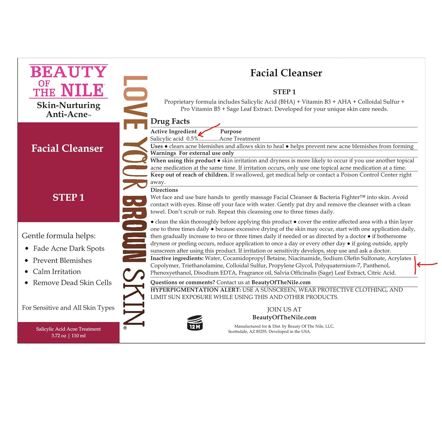 Oily Skin Salicylic Acid Facial Cleanser and Acne Fighter, 3.72 Oz Size - Image 9