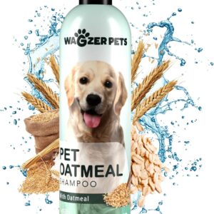 Oatmeal Dog Shampoo with Coconut Oil for Dogs | Soothing Dog Shampoo for Itching and Dry Skin | Oatmeal Bath Hypoallergenic and Gentle Pet Care for Sensitive Skin and Coat | 16 oz
