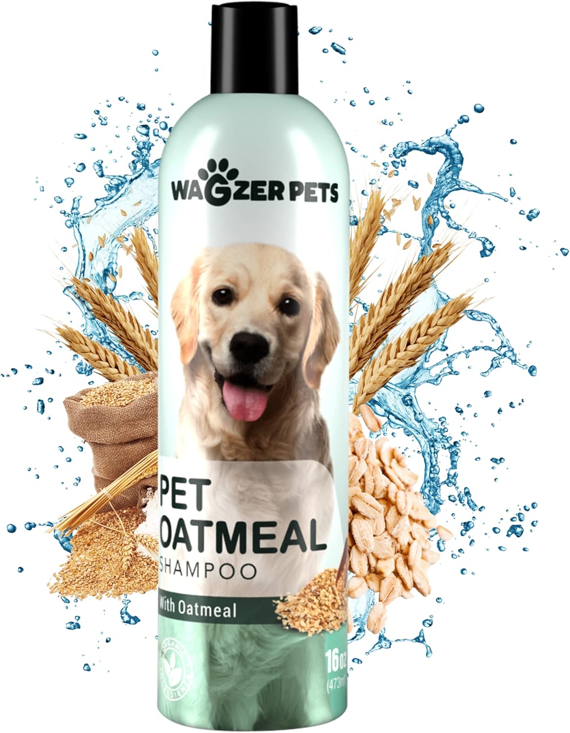 Oatmeal Dog Shampoo with Coconut Oil for Dogs | Soothing Dog Shampoo for Itching and Dry Skin | Oatmeal Bath Hypoallergenic and Gentle Pet Care for Sensitive Skin and Coat | 16 oz