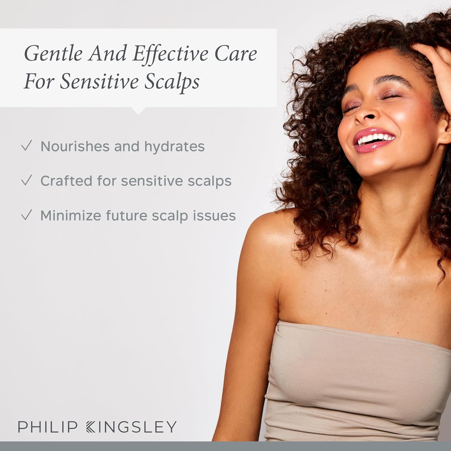 Philip Kingsley Scalp Care Discovery Collection - Includes No Scent No color Shampoo and Conditioner and Overnight Scalp Barrier Serum for Sensitive and Delicate Scalps - Image 2