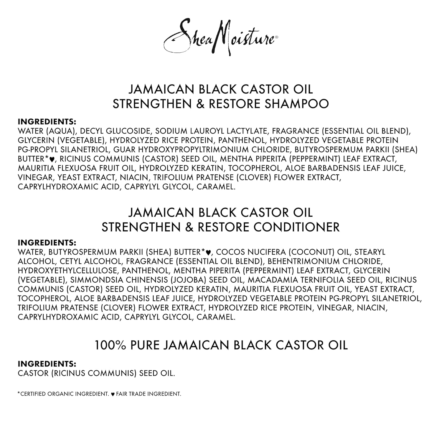SheaMoisture Jamaican Black Castor Oil Shampoo Conditioner and Body Oil Set for Dry Hair and Skin - Image 8