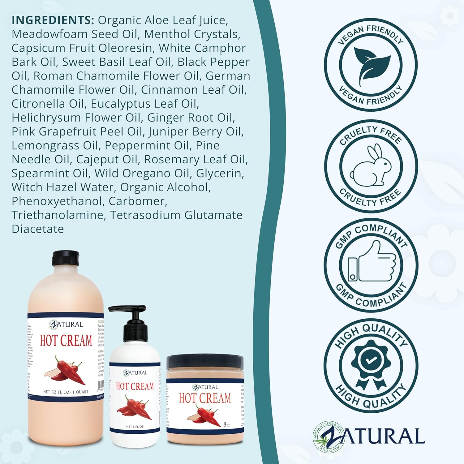 Organic Hot Cream-Cellulite Cream-Muscle Rub-Body Wraps-Belly Fat-Skin Firming & Weight Loss-Professional Therapeutic Grade-Doctor Formulated (Pump) - Image 6