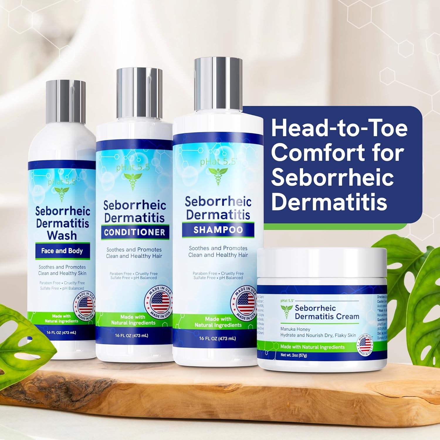 PHat 5.5 Sulfate-Free Shampoo 16oz for Dry Itchy Scalp and Seborrheic Dermatitis Relief - Image 7