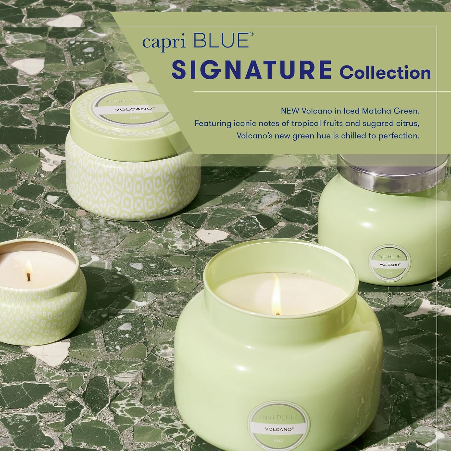 Capri Blue Volcano Scented Mini Tin Candle 3 oz Tropical Fruit Citrus Aroma - Image 5