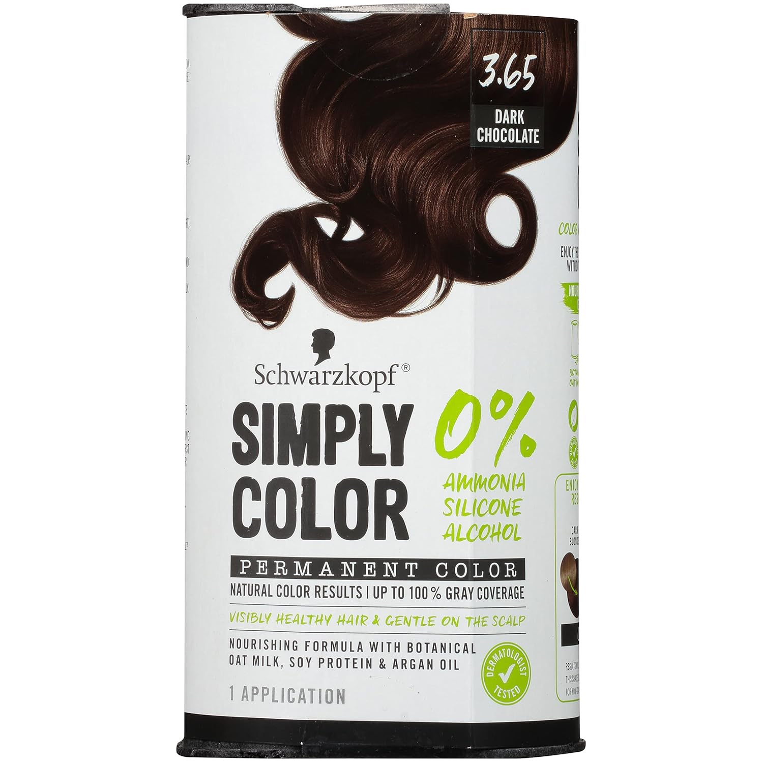 Schwarzkopf Simply Color Hair Color 3.65 Dark Chocolate Brown, 1 Application - Permanent Hair Dye for Healthy Looking Hair without Ammonia or Silicone, Dermatologist Tested, No PPD & PTD - Image 8
