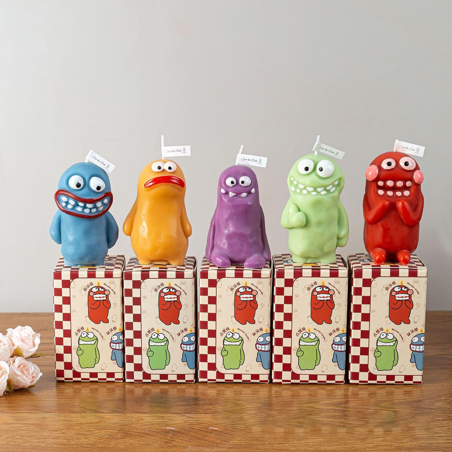 Whimsical Monster Scented Candles – 5 Unique Scents, Fun Decorative Aromatherapy Candle – Handmade Cute Monster Shaped Candle for Home, Office, Gift – Approx. 4 Inches Tall - Image 3
