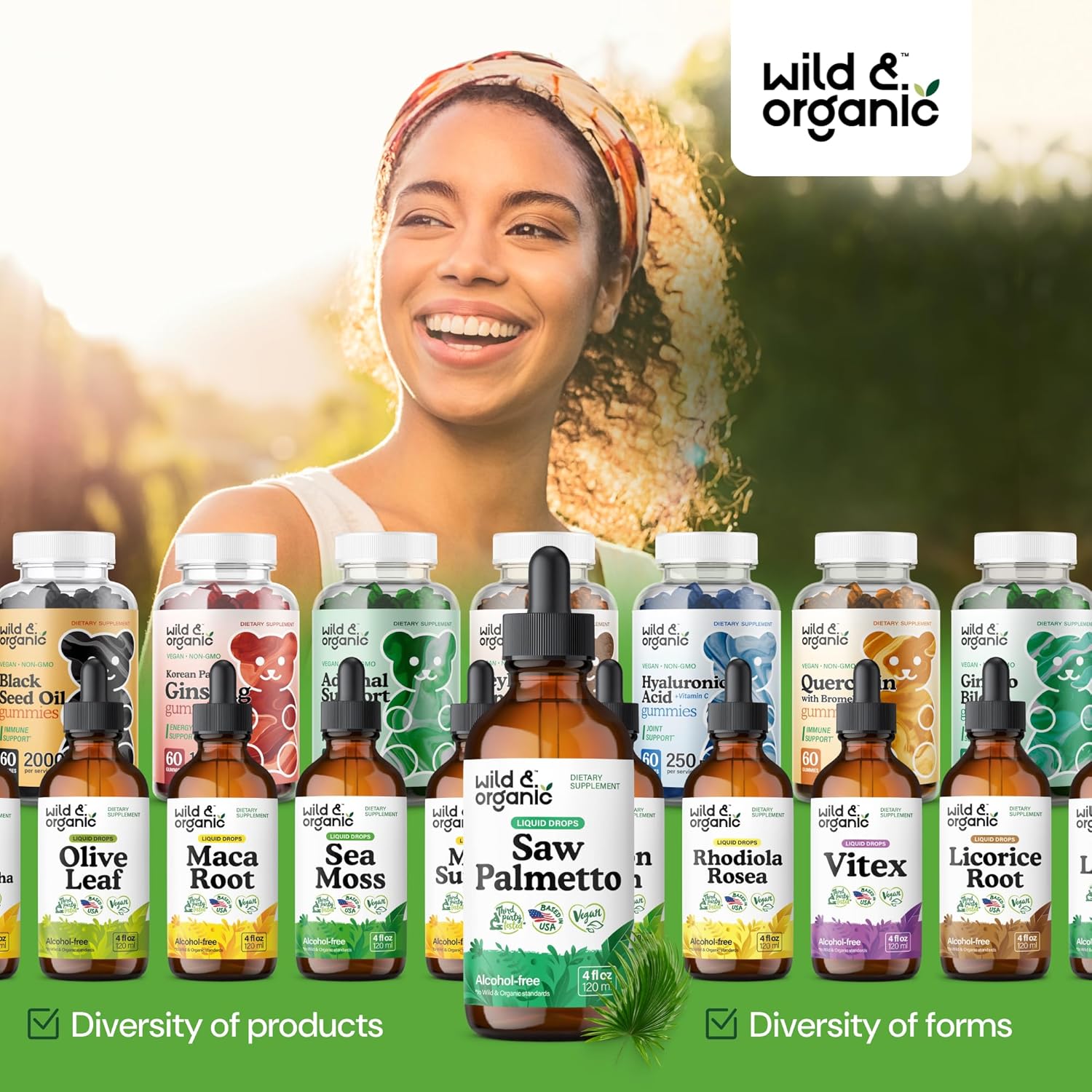 Wild & Organic Saw Palmetto Tincture - Saw Palmetto Extract Supplement for Men & Women - Liquid Powder Based Drops - Serenoa Repens Berries - Vegan, Sugar & Alcohol-Free - 4 fl oz - Image 8