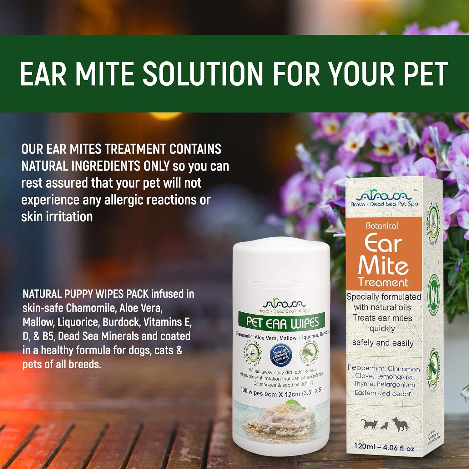 Arava Natural Ear Mite Treatment for Cats and Dogs - Effective Ear Cleaning Drops for Cat and Dog Ear Mites and Prevent Infections - NOT for Cats Under 13 LBS & Puppies Under 9 Months - Image 5