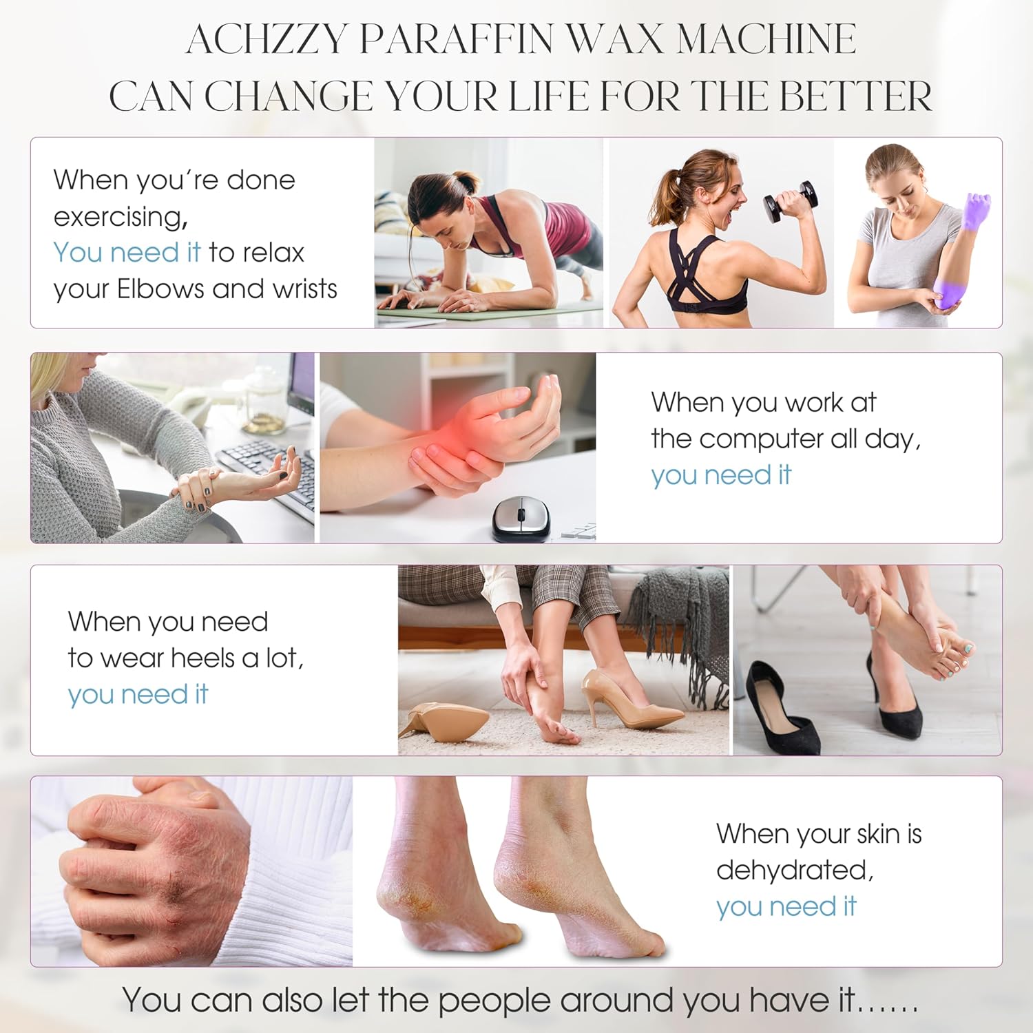 Paraffin Wax Machine for Hands and Feet, 4000ml Paraffin Bath, Paraffin Wax Warmer with Refills, Nourishing and Moisturizing, Professional-Grade Spa Treatment for Soft and Smooth Skin - Image 5