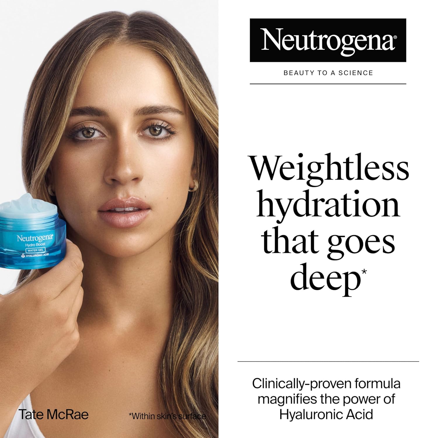 Neutrogena Hydro Boost Water Gel, Hyaluronic Acid Facial Moisturizer for Normal to Oily Skin, Hydrating Face Moisturizer, 1.7 fl. oz + Trial Size Hydro Boost Facial Cleanser, 0.5 fl. oz - Image 2