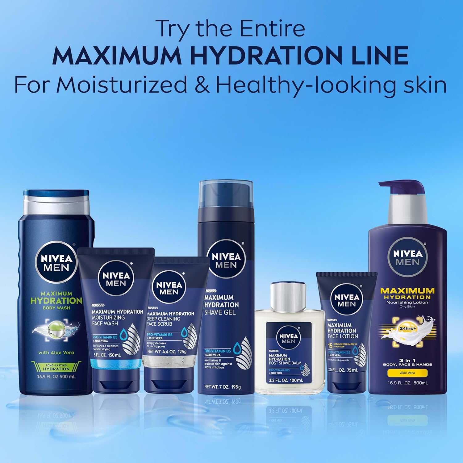 NIVEA MEN Maximum Hydration Deep Cleaning Face Scrub with Aloe Vera, Skin Care Gifts for Dad, 4.4 Oz Tubes, Pack of 3 - Image 14