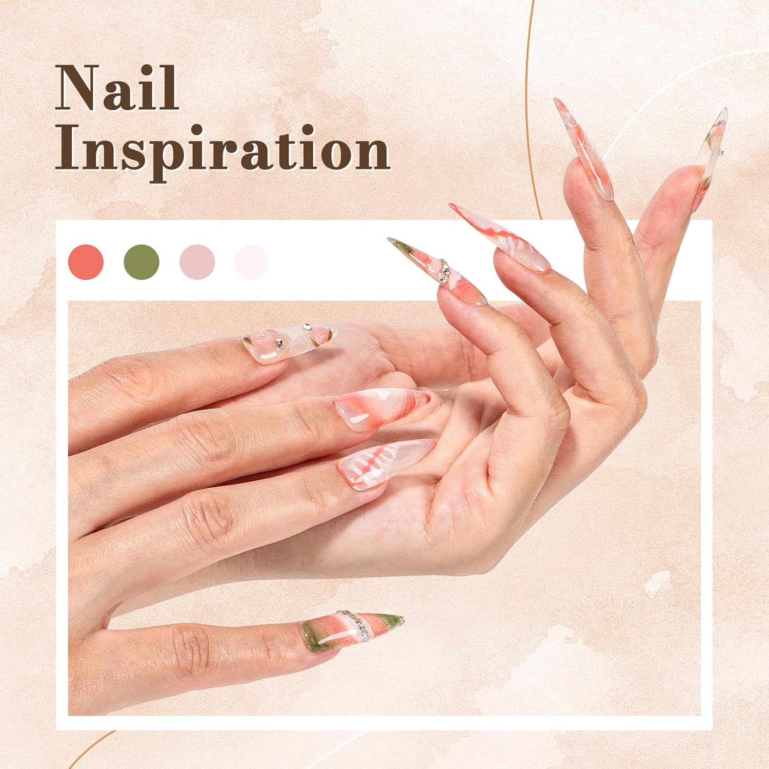 MelodySusie Clear Blooming Gel for Nail Design, Marble Watercolor UV Gel Nail Polish, Spreading Effect Sheer Painting Gel Nail Art Supplies, Nail Salon Manicure at Home for Women, 0.53 Fl Oz - Image 6