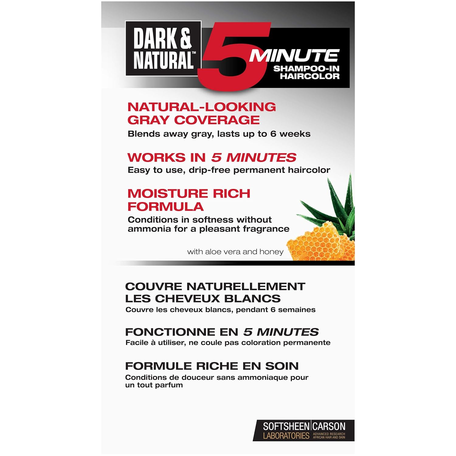 SoftSheen-Carson Dark & Natural Hair Color for Men 5 Minutes, Natural Looking Gray Coverage for Up To 6 Weeks, Shampoo-in Permanent Hair Dye, Jet Black, Ammonia Free, Natural Black - Image 3