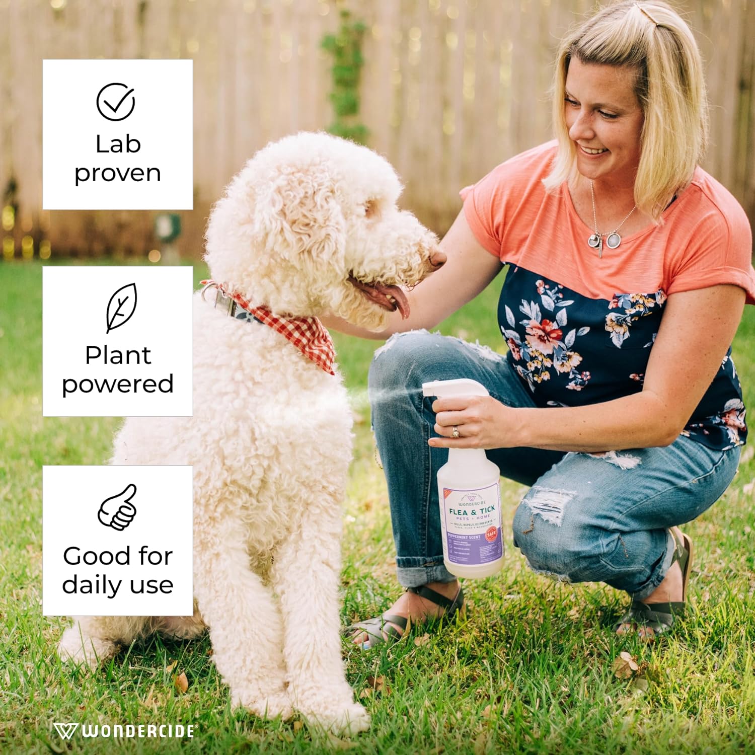 Wondercide Rosemary Scent Flea, Tick, Mosquito Spray for Dogs, Cats, Home 16 oz - Image 3