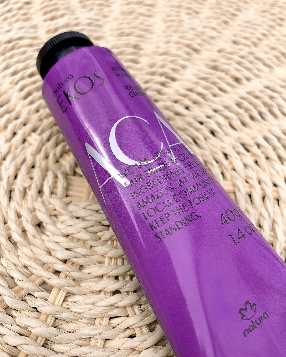 natura - Ekos Açaí Hand Cream - Anti-Dullness Hand Balm - Recharge the Skin - Fast Absorption - Skin Moisturizer - Vegan Skin Care - Brazilian Beauty Secrets - Self Care & Body Care - 1.41oz (40g) - Image 6
