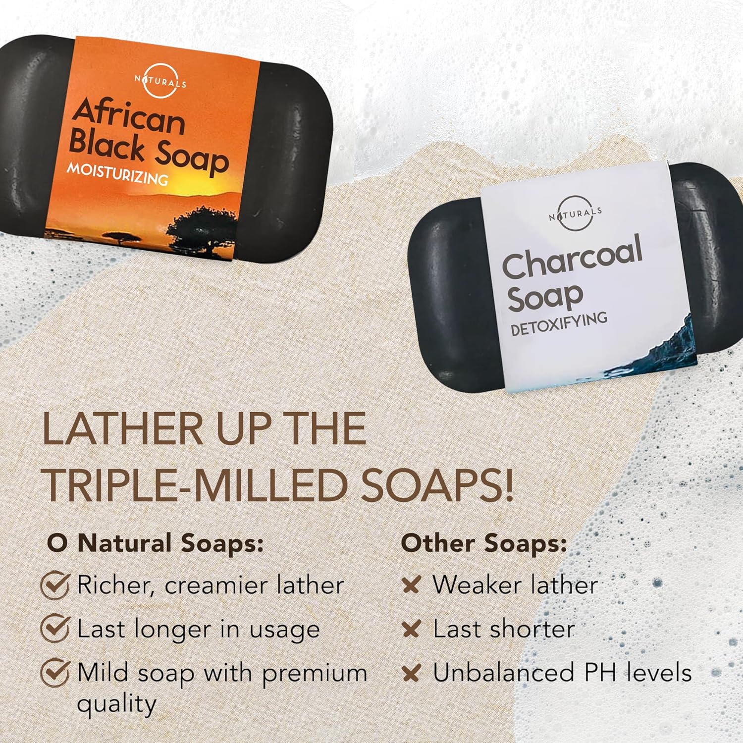 O NATURALS 6 Piece Organic Natural Bar Soap Gift Set - Image 8