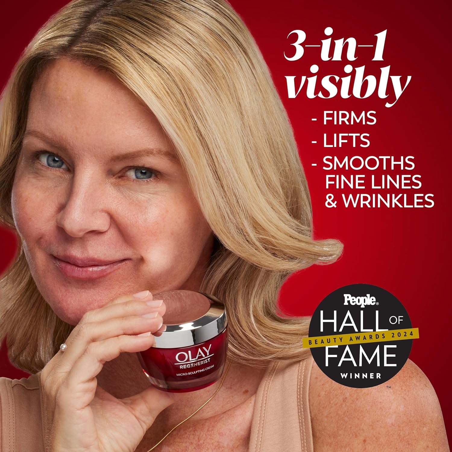 Olay Regenerist Micro-Sculpting Facial Cream for Women 1.7 Oz Hydration Anti-Aging Formula - Image 2