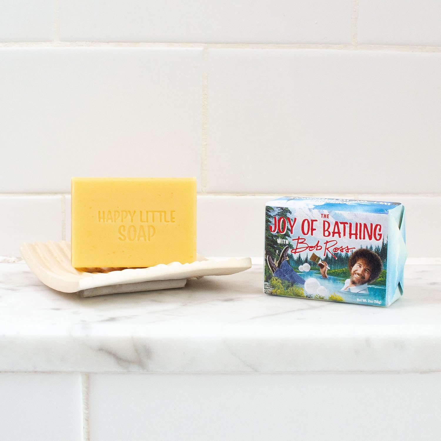 The Unemployed Philosophers Guild Bob Ross Soap - Made in The USA, 2oz (56g) Travel Sized Guest Bar Soap - Image 3