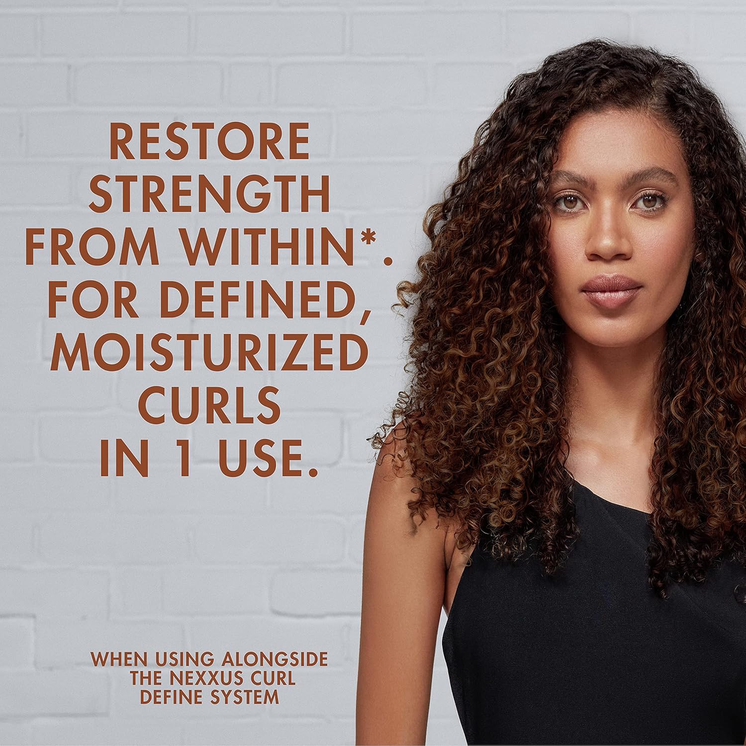 Nexxus Curl Define Pre-wash Hair Treatment for Curly & Coily Hair Hair Mask Deep Conditioner with Castor Oil 8 oz - Image 6