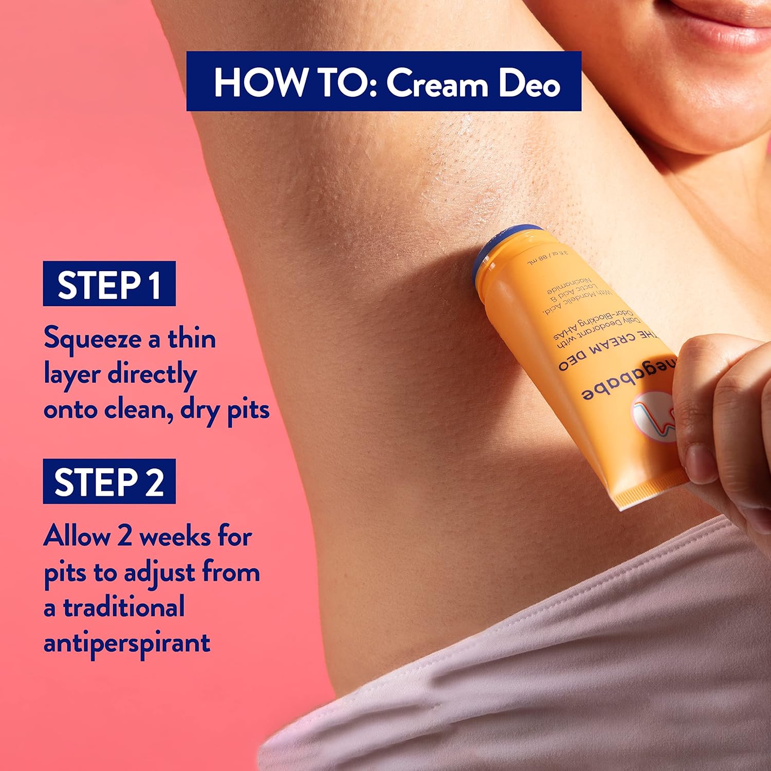 Megababe Daily Deodorant - The Cream Deo with Odor-Blocking AHAs | Treats & Prevents Ingrown Hair | Aluminum-Free, All Natural | Free from Parabens, Sulfates & Phthalates | 3 fl oz - Image 4