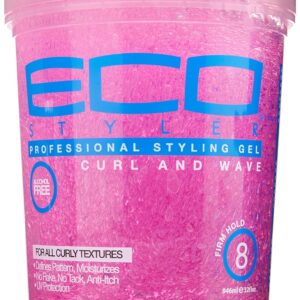 Ecoco Eco Style Hair Gel - Curl And Wave - Anti-Itch, Alcohol-Free Formula - Perfect Hold For Angled Or Tapered Sides - Ideal For Wavy Hair - No Flakes - Not Animal Tested - Moisturizes - 32 Oz