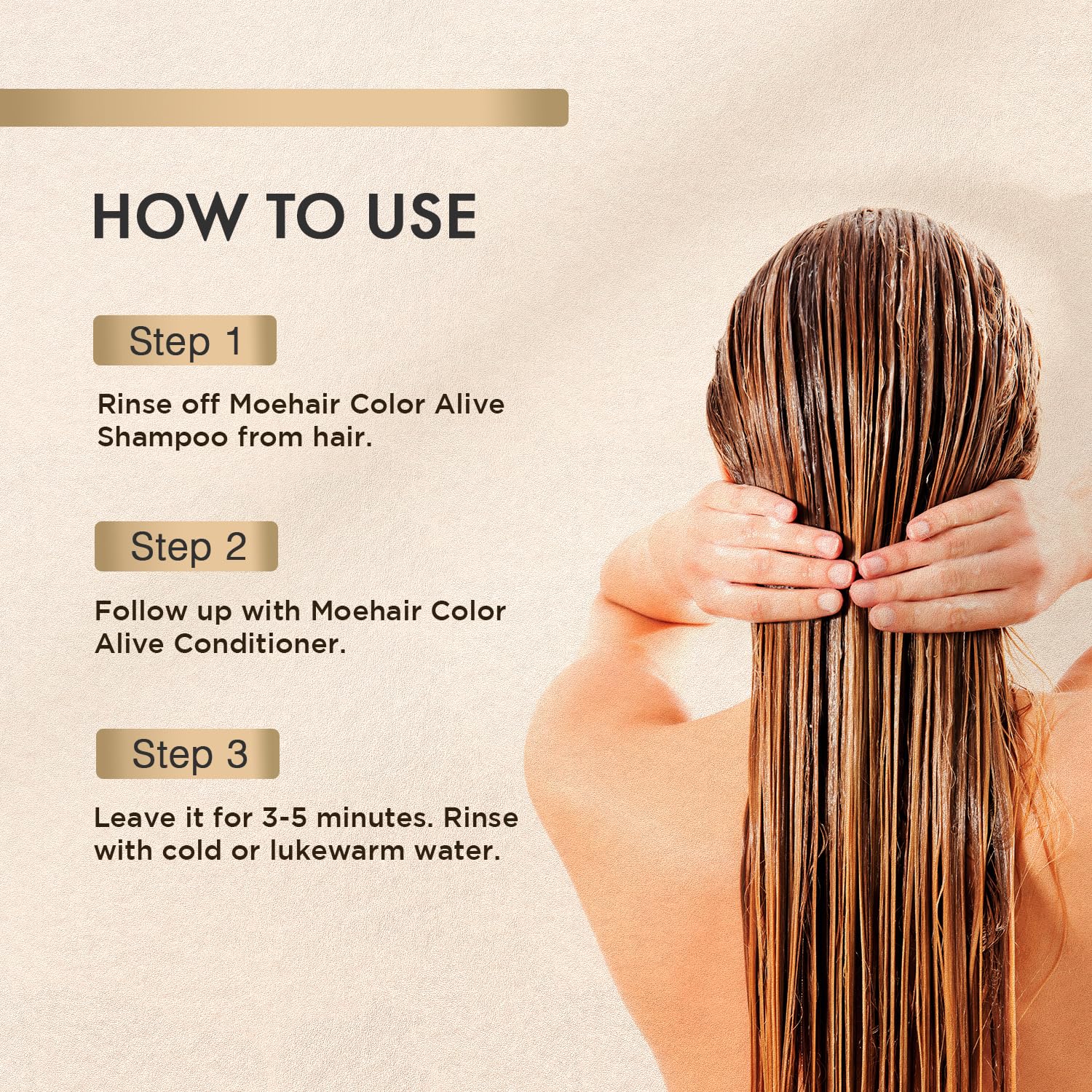 MOEHAIR Color Alive Conditioner | Hydrating & Nourishing | Conditioner for Color Treated Hair | Paraben & Sulfate-Free Conditioner | Reduces Scalp Dryness | Softens & Detangles Hair (12 Fl. Oz) - Image 5