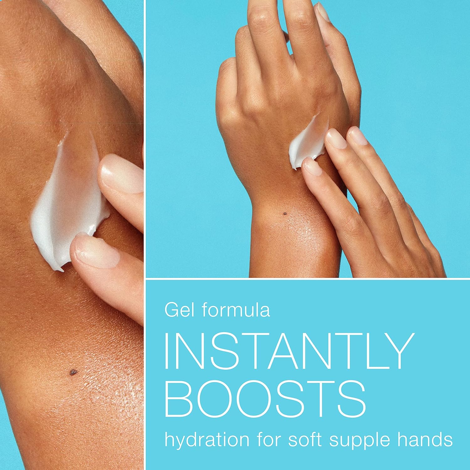 Neutrogena Hydro Boost Hydrating Hand Gel Cream with Hyaluronic Acid for Instantly Quenched, Soft & Supple Hands, Lightweight, Non-Greasy & Quick Absorbing Hand Lotion, Travel Size, 3 Oz - Image 3