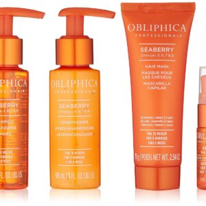 Obliphica Seaberry Fine to Medium Travel Kit - Elevate Your Hair Care On the Go