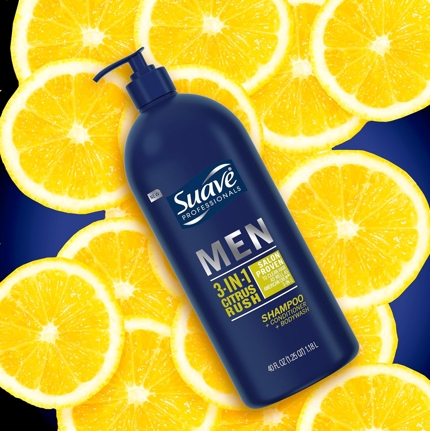 Suave Shampoo Conditioner Bodywash Men 3 in 1 Citrus & Sandal Wood to Cleanse and Nourish Hair and Skin, 40 oz Pack of 3 - Image 10