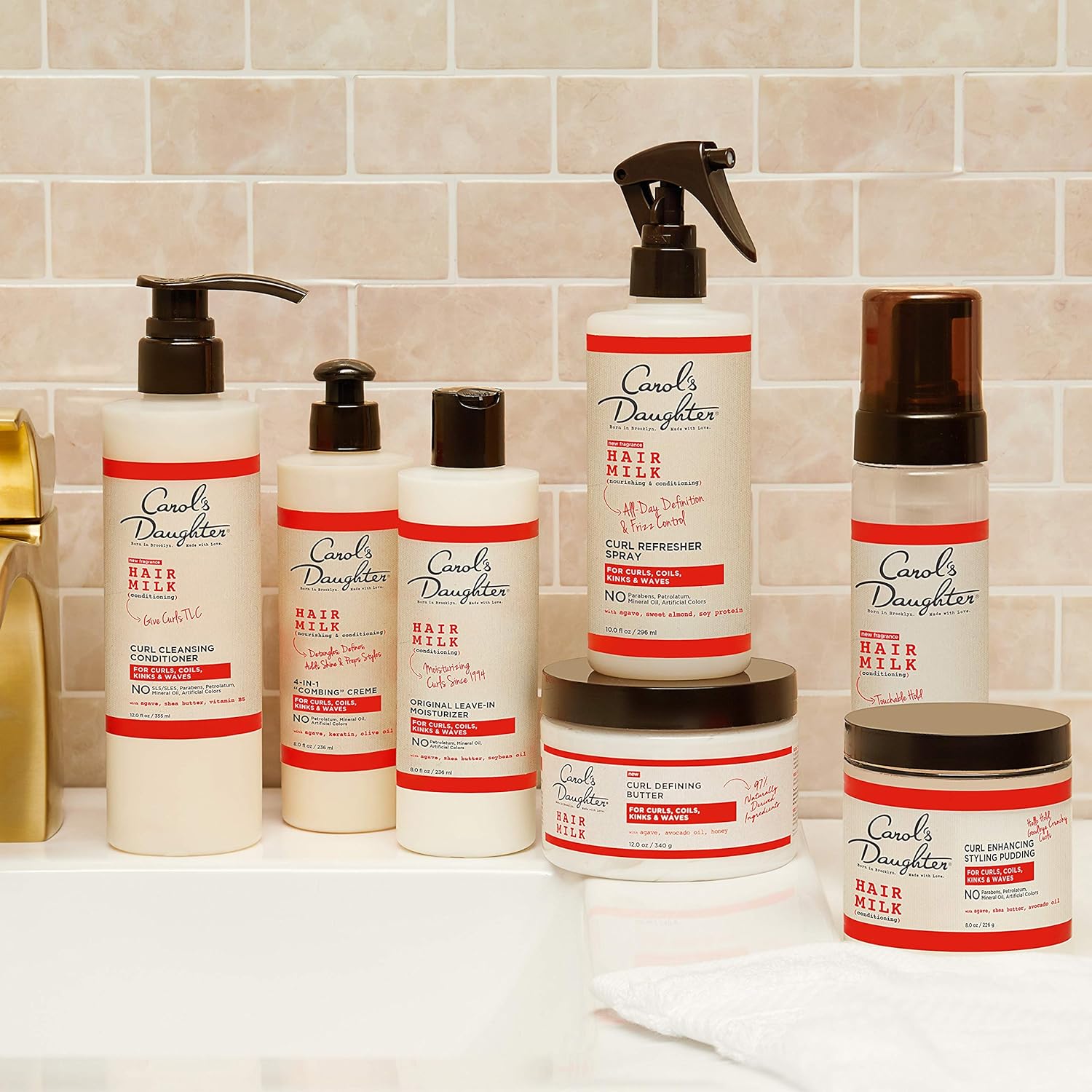 Curly Hair Products by Carol's Daughter, Hair Milk Original Leave-In Moisturizer for Curls, Coils and Waves with Agave and Shea Butter, 8 Fl Oz (Packaging May Vary) - Image 11
