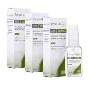 Perspi-Guard Maximum Strength Antiperspirant - Clinically Proven Protection From Problem Sweat And Odour - Made in UK - 30ml - Triple Pack Offer