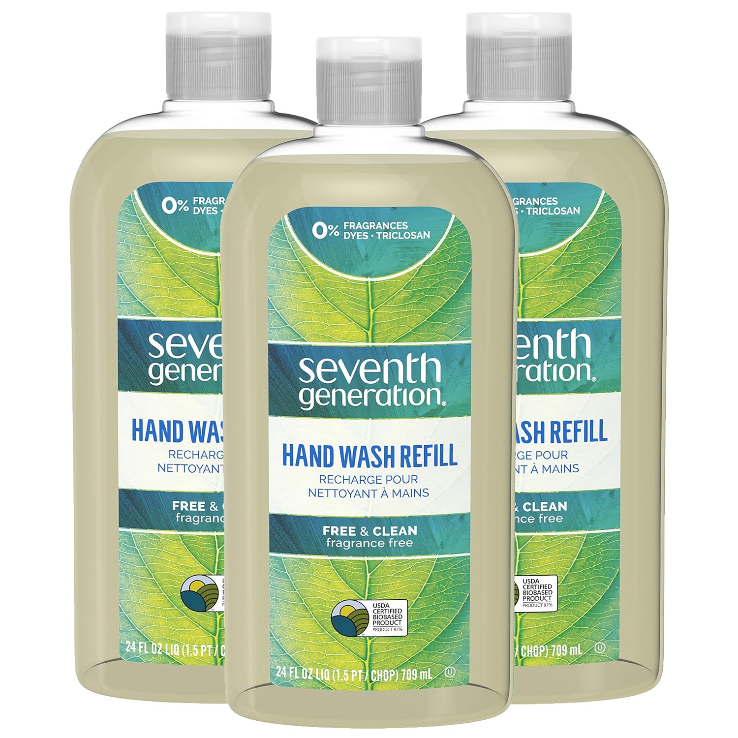 Seventh Generation Free & Clean Unscented Liquid Hand Wash Refill 24 fl oz - Image 10